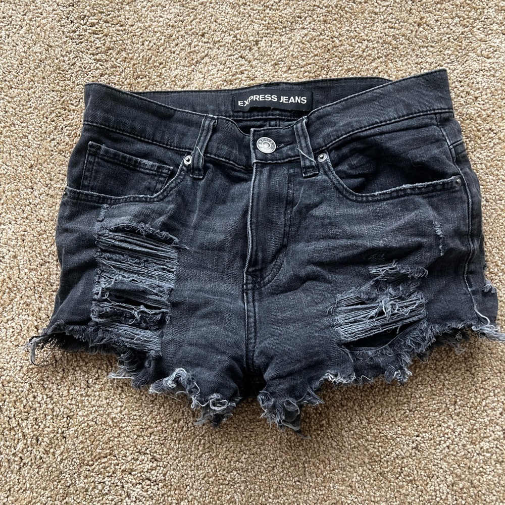 express denim jean shorts